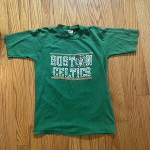 Vintage Boston Celtics T-Shirt Youth Large NBA Basketball Single Stitch ARTEX
